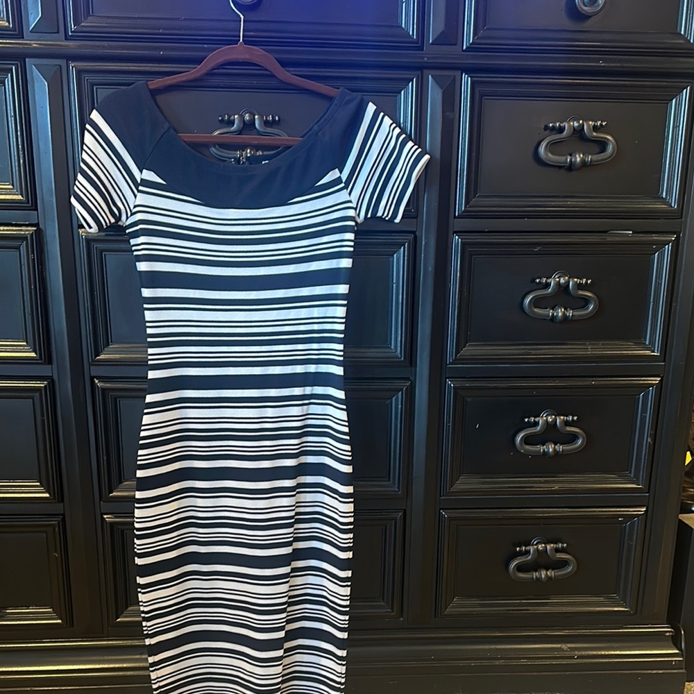 Michael Kors Navy and White Dress